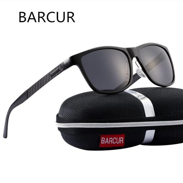BARCUR Aluminum Sunglasses Polarized UV400 Mirror TAC Lens