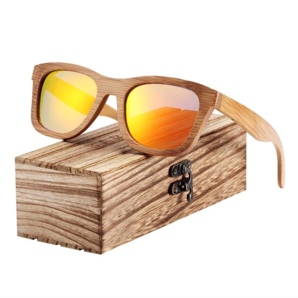 BARCUR Bamboo Wood Retro Vintage Sunglasses BC8210