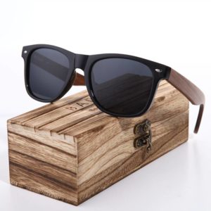 BARCUR Black Walnut Sunglasses Wood Polarized Sunglasses BC8700 Sunglasses for Men Sunglasses for Women Wooden Sunglasses