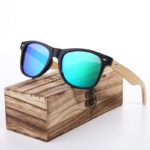 BARCUR Pink Sunglasses Bamboo Wooden Frame Sunglasses