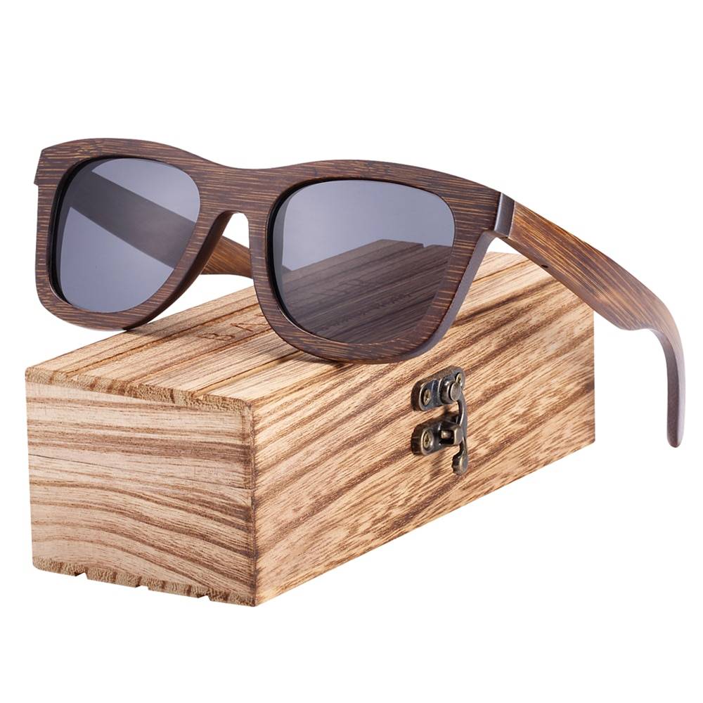Buy LongKeeper Wood Sunglasses for Men Women Vintage Real Wooden Arms  Glasses (Brown, Silver) at Amazon.in