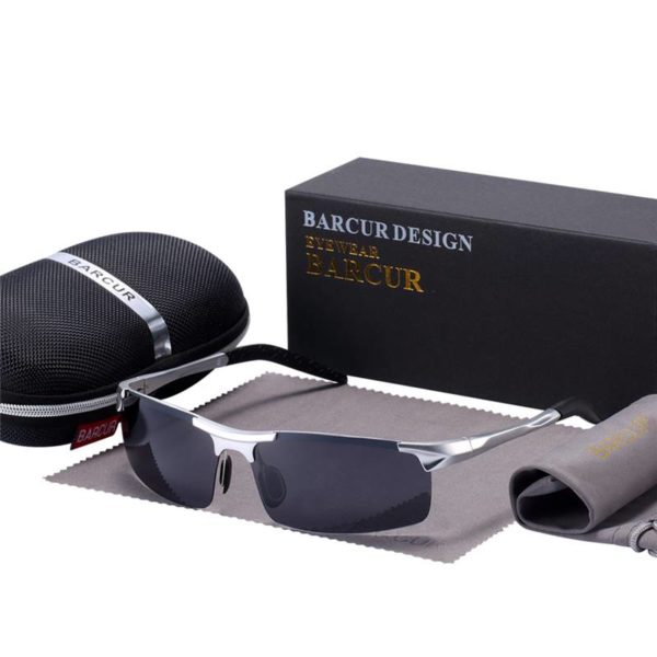 BARCUR Classic Design Aluminum Sunglasses Anti Reflective Sunglasses