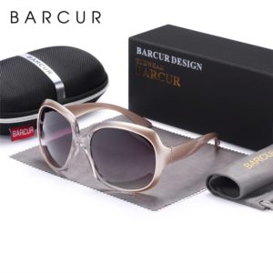 BARCUR +TR90 Material Original Gradient Polarized Sunglasses Women Vintage BC2116 Sunglasses for Women TR90 Material Sunglasses