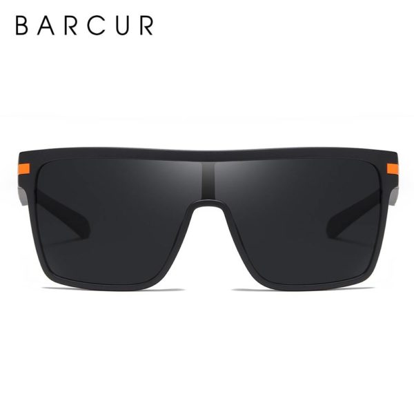 BARCUR Oversized Square Sunglasses Men Polarized Sunglasses