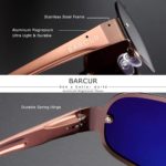 BARCUR Aluminum Sunglasses For Driving Narrow Polarized Lens
