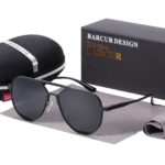 BARCUR Oversize Aluminium Sunglasses Men Polarized