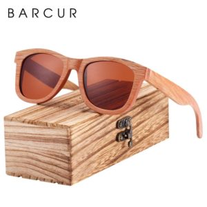 BARCUR Natural Wooden Sunglasses for Men Women Polarized Wood BC8215 Sunglasses for Men Sunglasses for Women Wooden Sunglasses