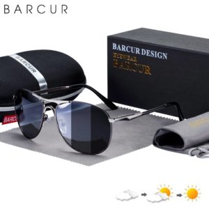 BARCUR Photochromic Sunglasses Men’s High Quality Brand Designer