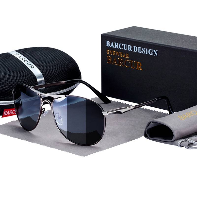 BARCUR Photochromic Sunglasses Men's High Quality Brand Designer