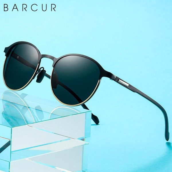 BARCUR TR90 Temples Sunglasses Women Polarized Fashion Sunglasses