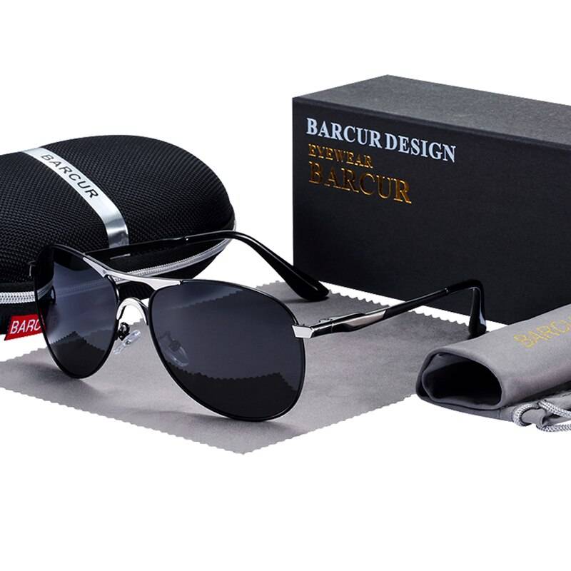 BARCUR Design Sunglasses High Quality Men Polarized Sun Glasses Driving Mens Sun Glasses UV400