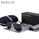 BARCUR Brand Design Sunglasses High Quality Men Polarized