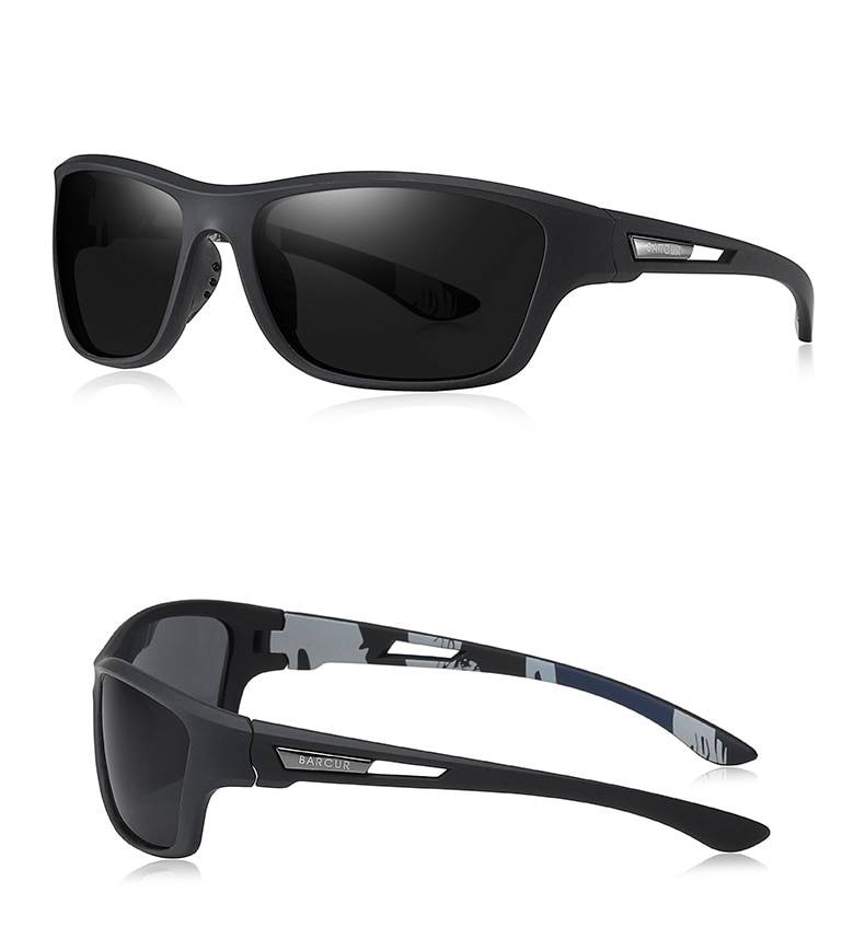 BARCUR Sport TR90 Sunglasses Driving Men Polarized Women Fashion UV400