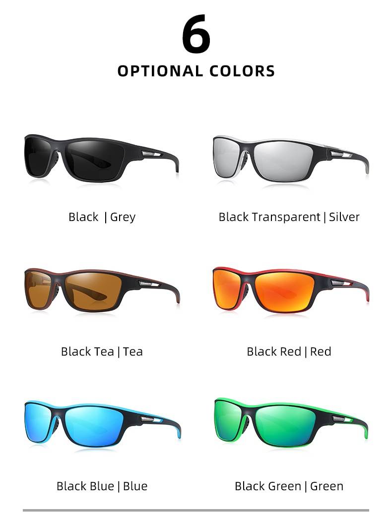 Polarized Sports Sunglasses For Men Driving Sunglasses Tr90