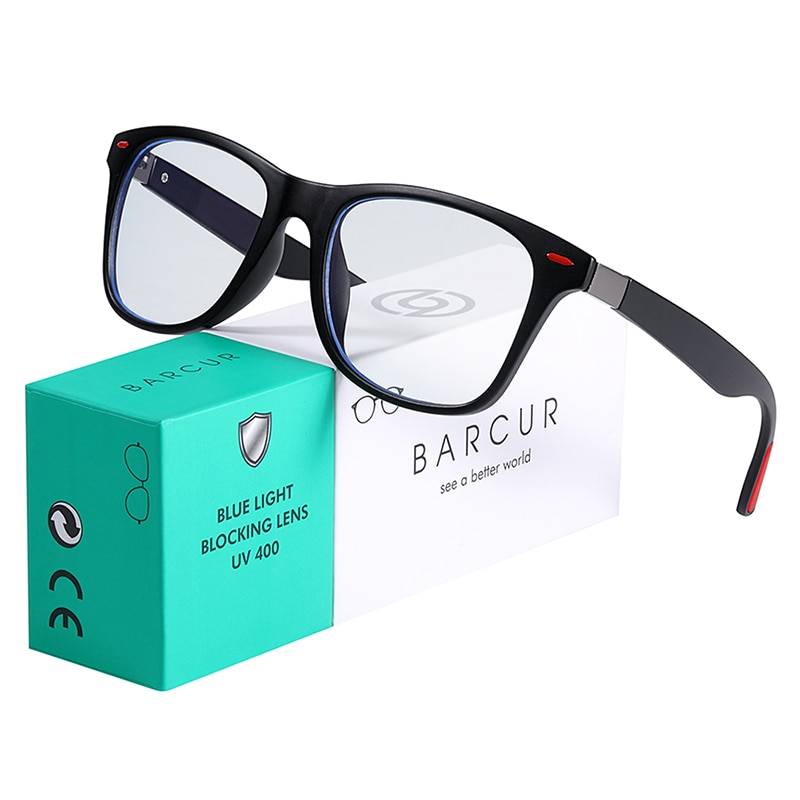 BARCUR Retro Blue Light Blocking Glasses Computer Men Women Trend Styles Optical Reading