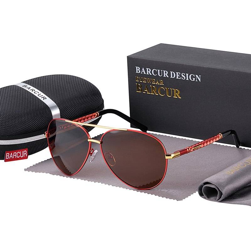 BARCUR BC8688 Pilot Style Vintage Men’s Sunglasses