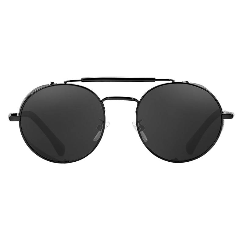 BARCUR BC8375 Round Steampunk Sunglasses Retro